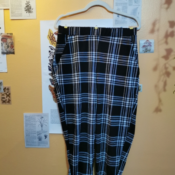 H&M  Pull-on jersey Pants black and white - Picture 2 of 3